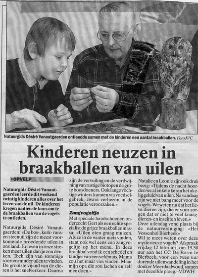Gert en Désiré in de krant